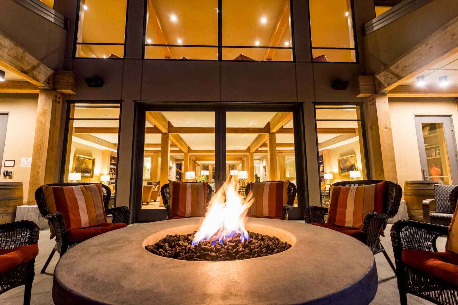 Sit and relax at the firepit in Washington