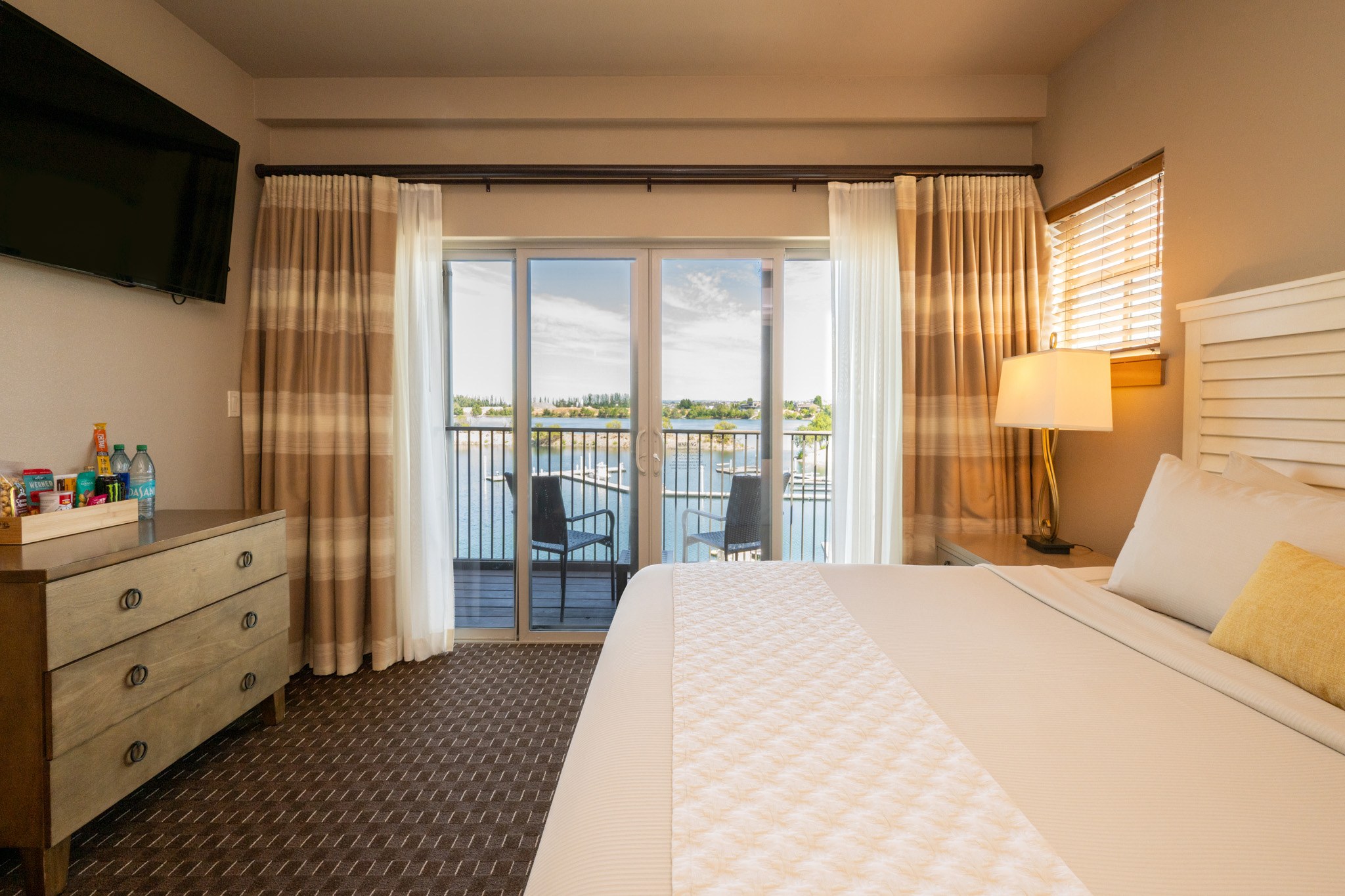 Accessible Riverfront King at The Lodge at Columbia Point